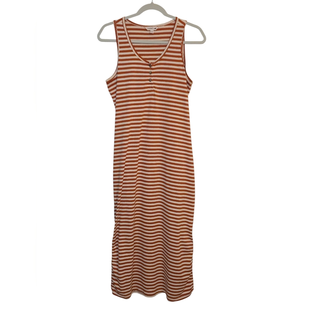 Toad & Co Striped Maxi Dress | Sleeveless | Size M